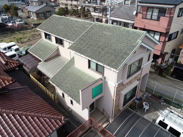 小野市の破風板修繕を行う住宅